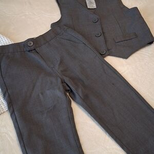 Gray Vest and Pants Set Great For The Holidays.